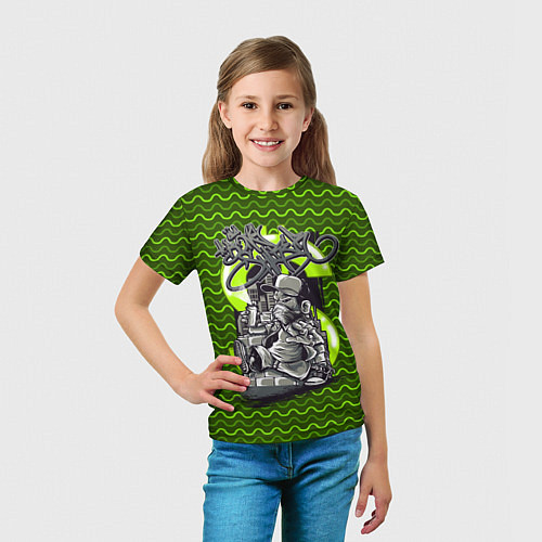 Детская футболка Граффити Iron sharks / 3D-принт – фото 5