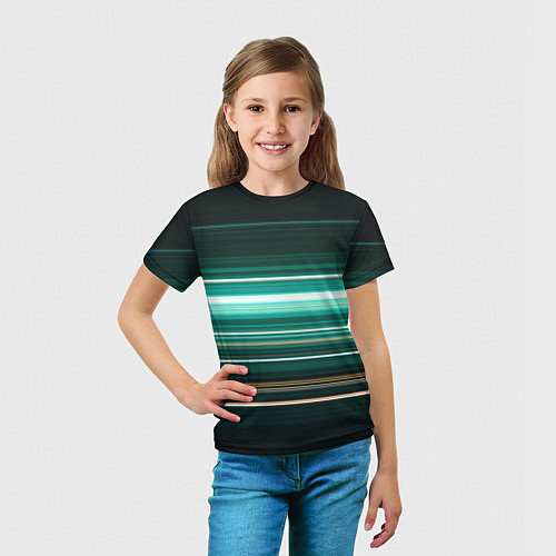 Детская футболка Градиент фейерверк / 3D-принт – фото 5