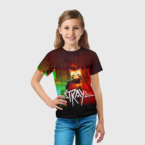 Детская футболка Stray: Бродяжка / 3D-принт – фото 5