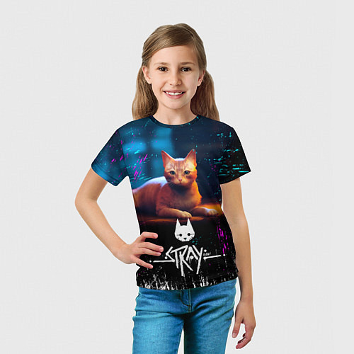 Детская футболка Stray Cat: Бродячий Кот / 3D-принт – фото 5