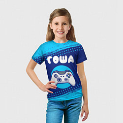 Футболка детская Гоша геймер, цвет: 3D-принт — фото 2