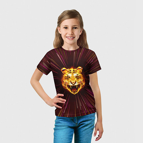 Детская футболка Stay Wild! Tiger / 3D-принт – фото 5