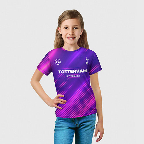 Детская футболка Tottenham legendary sport grunge / 3D-принт – фото 5