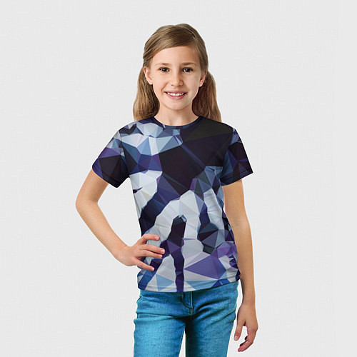 Детская футболка Лоу Поли Полигоны / 3D-принт – фото 5