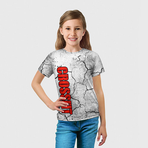 Детская футболка КРОССФИТ - ТРЕСНУВШАЯ ЗЕМЛЯ / 3D-принт – фото 5