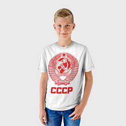 Футболка детская Герб СССР - Советский союз, цвет: 3D-принт — фото 2
