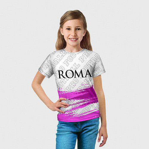 Детская футболка Roma pro football: символ сверху / 3D-принт – фото 5