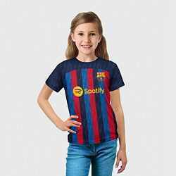 Футболка детская Барселона форма 20222023, цвет: 3D-принт — фото 2
