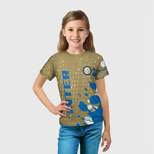 Детская футболка Inter Краска / 3D-принт – фото 5