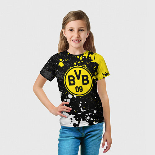 Детская футболка Borussia Краска / 3D-принт – фото 5