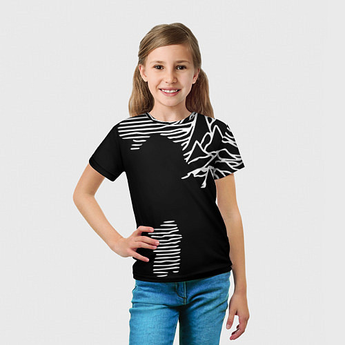 Детская футболка Joy Division - неровность горы / 3D-принт – фото 5