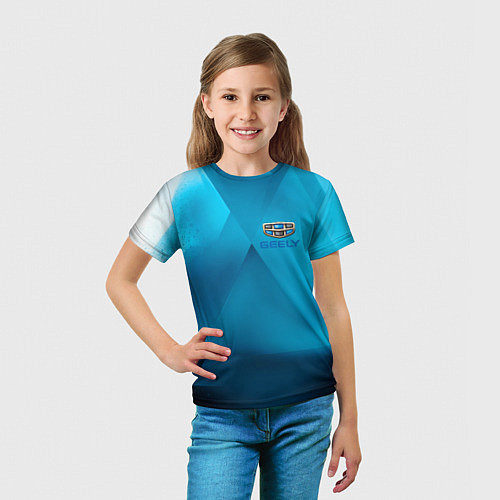 Детская футболка Geely - абстракция / 3D-принт – фото 5