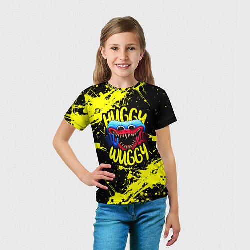 Детская футболка Хагги Вагги желтые брызги краски / 3D-принт – фото 5