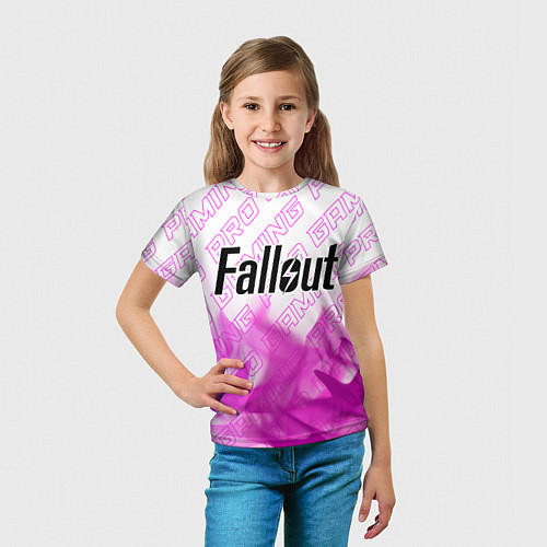 Детская футболка Fallout pro gaming: символ сверху / 3D-принт – фото 5
