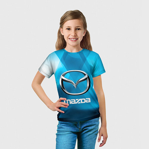 Детская футболка Mazda - sport - абстракция / 3D-принт – фото 5