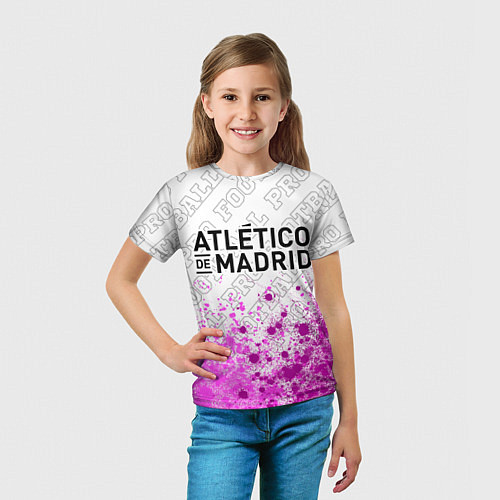 Детская футболка Atletico Madrid pro football: символ сверху / 3D-принт – фото 5