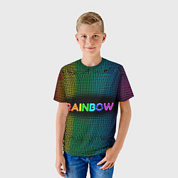 Футболка детская Радужные точки - Rainbow, цвет: 3D-принт — фото 2
