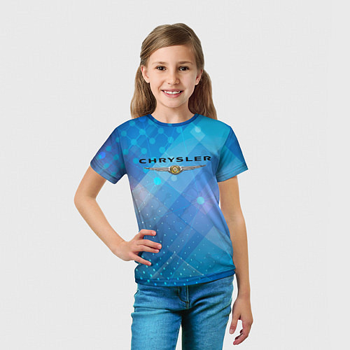 Детская футболка Chrysler - абстракция / 3D-принт – фото 5
