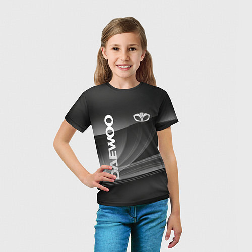 Детская футболка Daewoo - абстракция / 3D-принт – фото 5