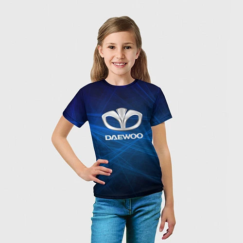 Детская футболка Daewoo - лучи / 3D-принт – фото 5