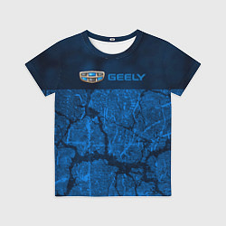 Футболка детская Geely - абстракция трещины, цвет: 3D-принт
