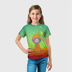 Футболка детская Девочка на Марсе, цвет: 3D-принт — фото 2