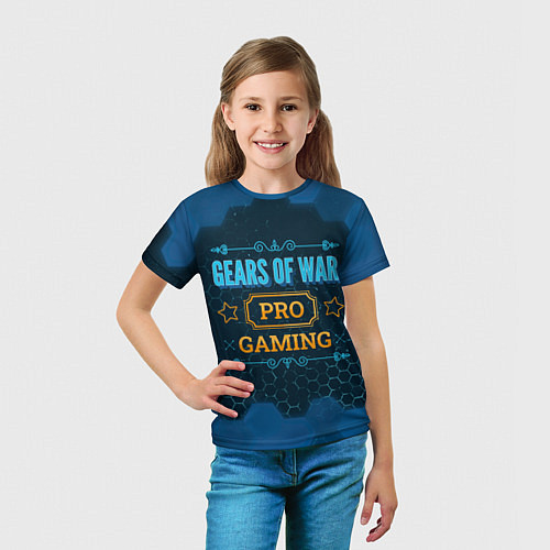 Детская футболка Игра Gears of War: pro gaming / 3D-принт – фото 5