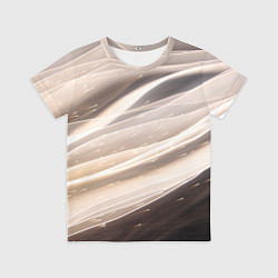 Футболка детская Абстрактные волны и огни бесконечности, цвет: 3D-принт