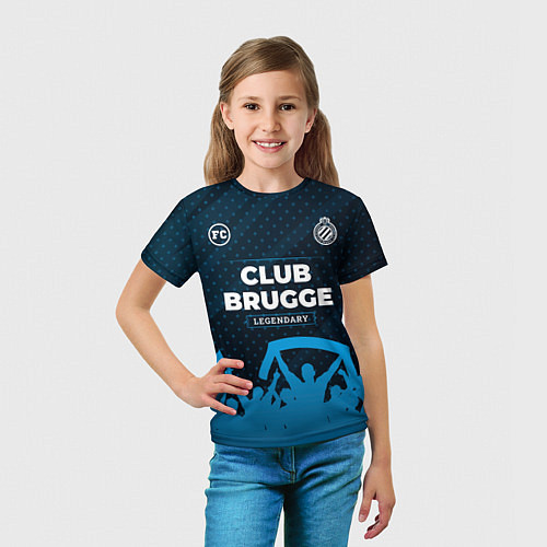 Детская футболка Club Brugge legendary форма фанатов / 3D-принт – фото 5