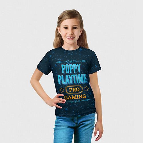 Детская футболка Игра Poppy Playtime: pro gaming / 3D-принт – фото 5