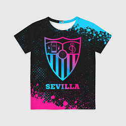Футболка детская Sevilla - neon gradient, цвет: 3D-принт
