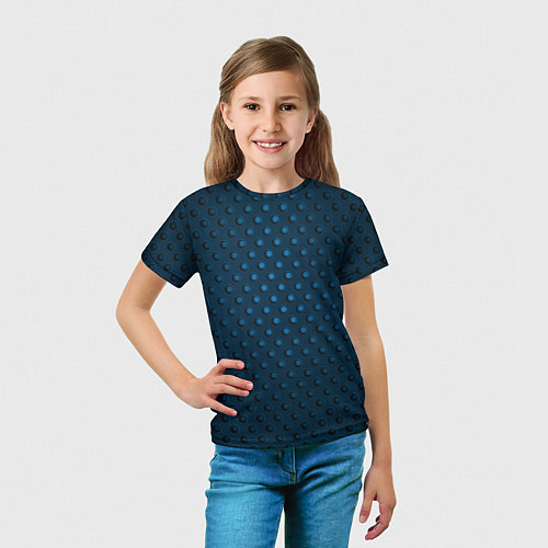 Детская футболка Объемная текстура с отверстиями / 3D-принт – фото 5