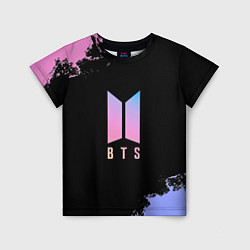 Футболка детская BTS Blue And Pink, цвет: 3D-принт