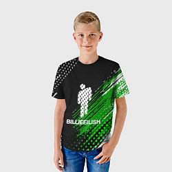 Футболка детская Billie eilish - краска, цвет: 3D-принт — фото 2