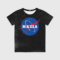 Футболка детская Маша Наса космос, цвет: 3D-принт