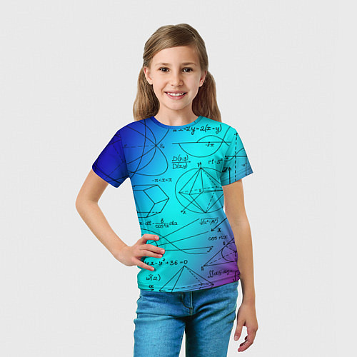 Детская футболка Неоновая формула / 3D-принт – фото 5