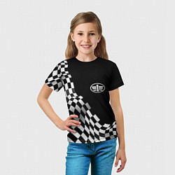 Футболка детская FAW racing flag, цвет: 3D-принт — фото 2