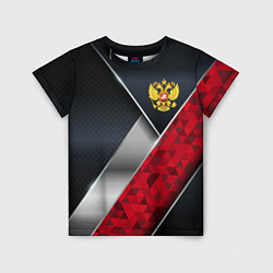 Футболка детская Red & black Russia, цвет: 3D-принт