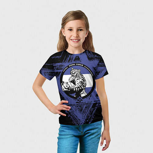 Детская футболка Krav-maga tiger / 3D-принт – фото 5
