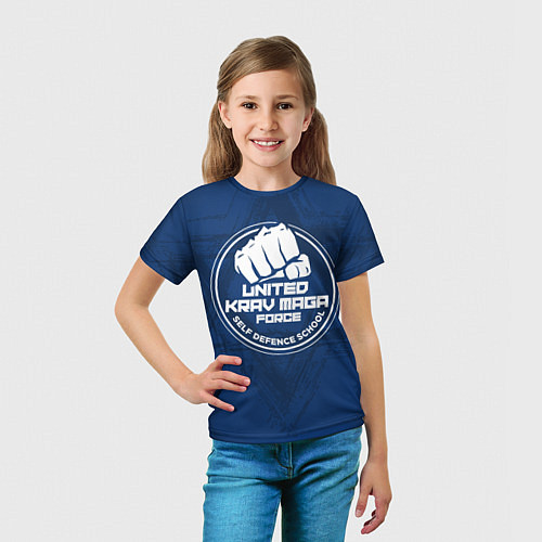 Детская футболка Krav-maga self defense school / 3D-принт – фото 5