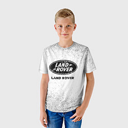 Футболка детская Land Rover с потертостями на светлом фоне, цвет: 3D-принт — фото 2