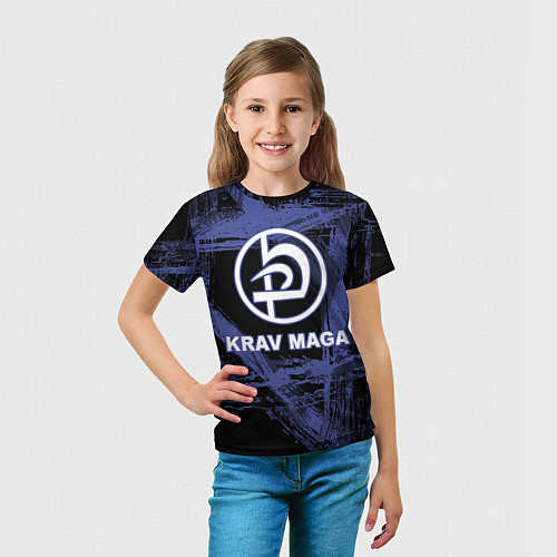 Детская футболка Krav-maga tactical defense system emblem / 3D-принт – фото 5