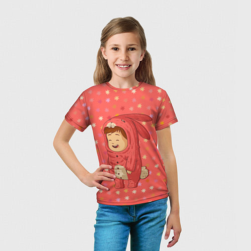 Детская футболка Зайка-малыш / 3D-принт – фото 5