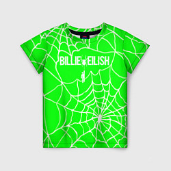 Футболка детская Billie Eilish - паутина, цвет: 3D-принт