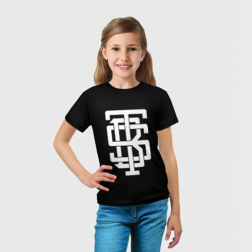 Детская футболка BTS alternative logo / 3D-принт – фото 5