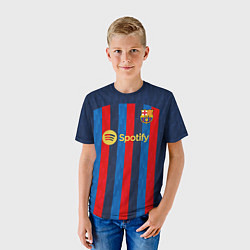 Футболка детская Фати Барселона форма 20222023, цвет: 3D-принт — фото 2