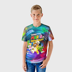 Футболка детская Super Mario 3D World - Nintendo - Team of heroes, цвет: 3D-принт — фото 2