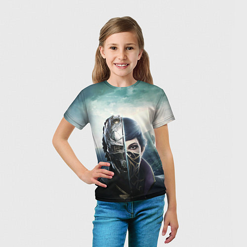 Детская футболка Dishonored - Эмили Колдуин / 3D-принт – фото 5
