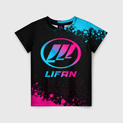 Футболка детская Lifan - neon gradient, цвет: 3D-принт