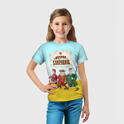 Детская футболка Остров сокровищ - персонажи / 3D-принт – фото 5